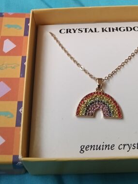 GENUINE CRYSTAL RAINBOW NECKLACE